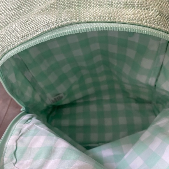 Vera Bradley Turtle Dream straw mini backpack - Picture 12 of 16